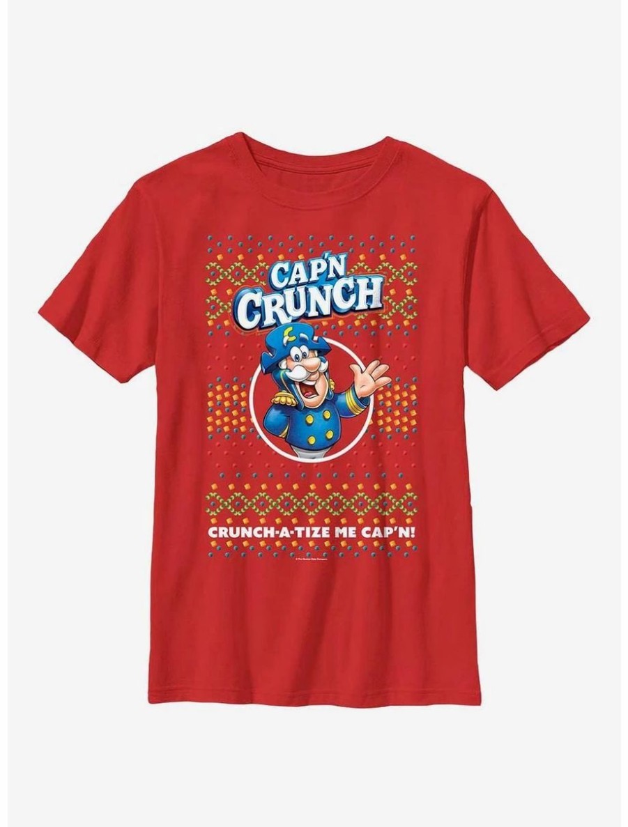 Youth | * Boxlunch Cap'N Crunch Crunch-A-Tize Cap'N Ugly Holiday Youth T-Shirt