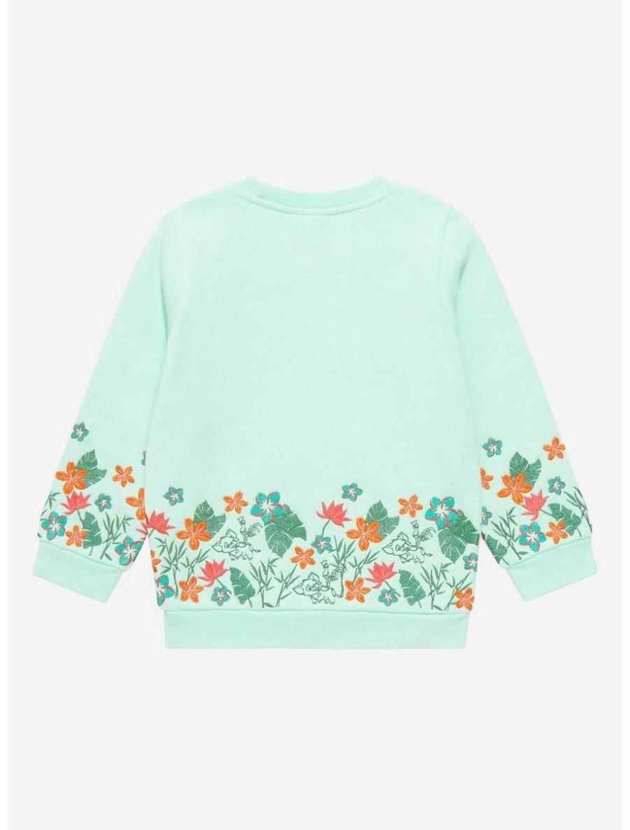 Toddler | * Disney Moana Embroidered Floral Toddler Crewneck Boxlunch Exclusive