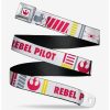 Accessories | * Boxlunch Star Wars Rebel Pilot Rebel Alliance Insignia X-Wing Fighter Youth Seatbelt Belt