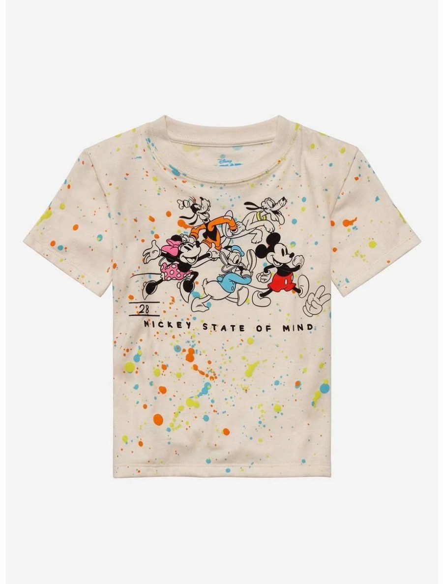 Toddler | * Disney Mickey And Friends Paint Splatter Group Portrait Toddler T-Shirt Boxlunch Exclusive