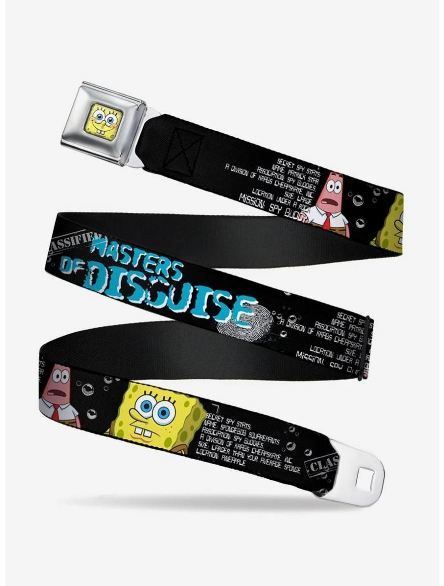 Accessories | * Boxlunch Spongebob Squarepants Patrick Starfish Spy Profile Masters Of Disguise Youth Seatbelt Belt