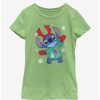 Youth | * Boxlunch Disney Lilo & Stitch Reindeer Stitch Youth Girls T-Shirt