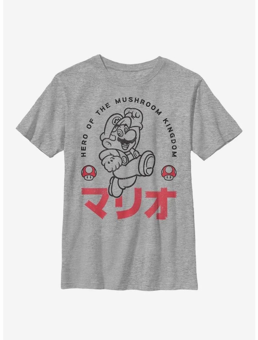 Youth | * Boxlunch Nintendo Mario Hero Of The Mushroom Kingdom Youth T-Shirt