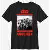 Youth | * Boxlunch Star Wars The Mandalorian Bounty Hunter Line Up Poster Youth T-Shirt