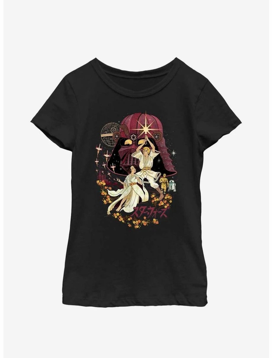 Youth | * Boxlunch Star Wars Nihonga Japanese Art Syle Youth Girls T-Shirt