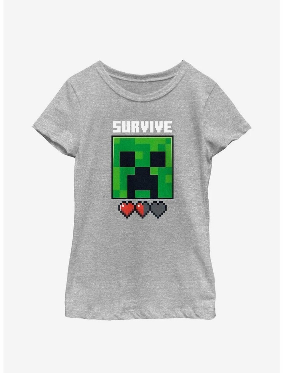 Youth | * Boxlunch Minecraft Survive Or Game Over Youth Girls T-Shirt