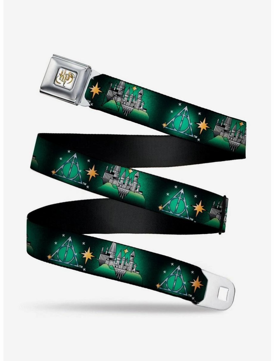 Accessories | * Boxlunch Harry Potter Hogwarts And Deathly Hallows Tattoo Youth Seatbelt Belt