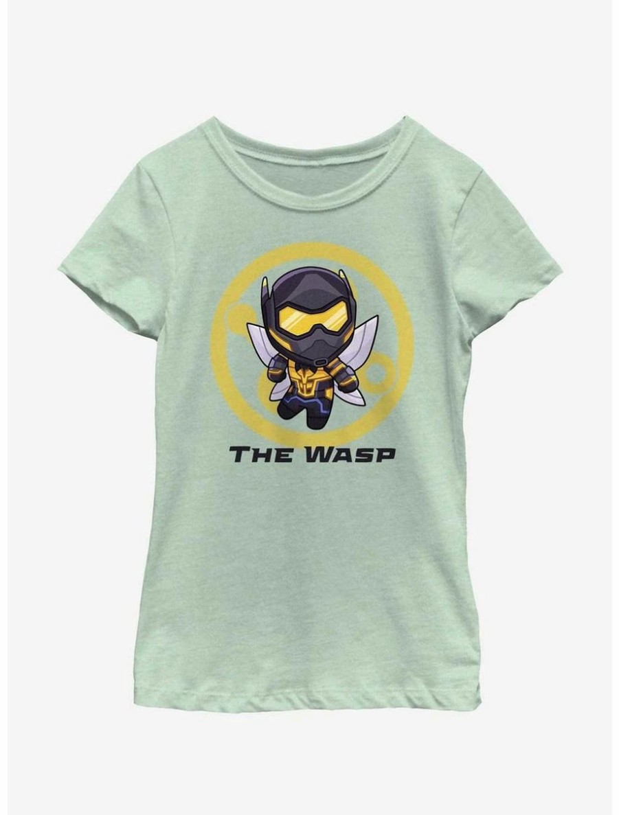 Youth | * Boxlunch Marvel Ant-Man And The Wasp: Quantumania Chibi Quantum Wasp Badge Youth Girls T-Shirt