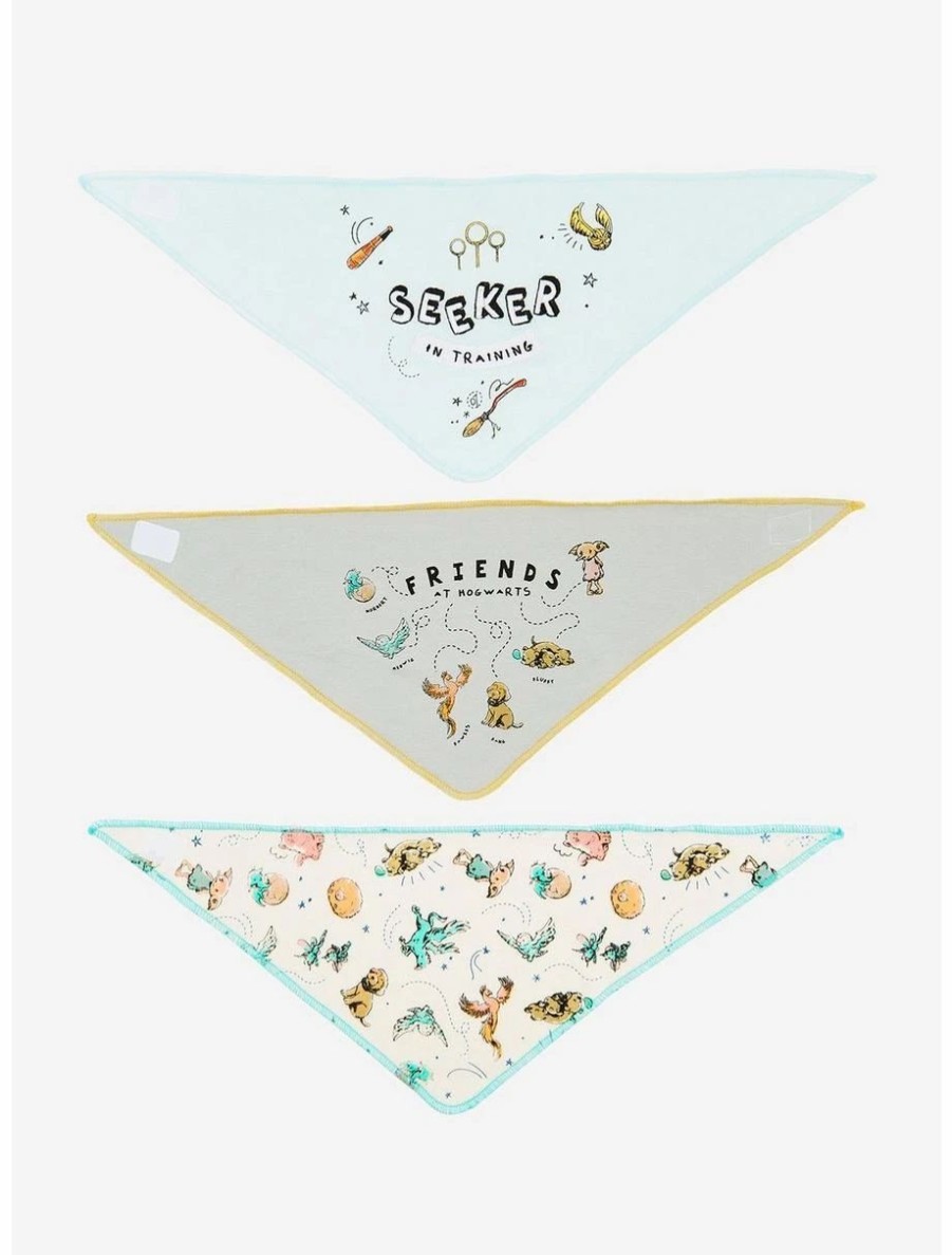 Accessories | * Harry Potter Quidditch & Hogwarts Friends Infant Bandana Bib Set Boxlunch Exclusive