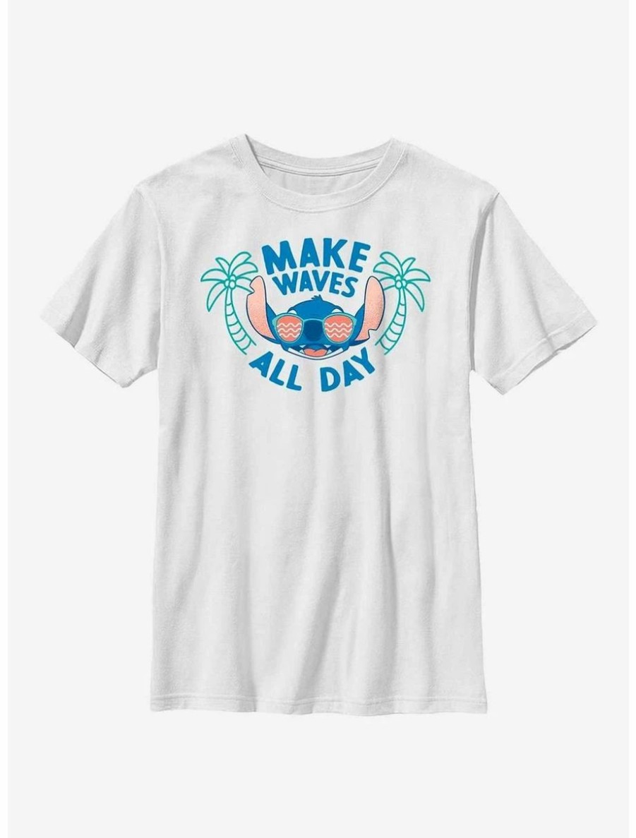 Youth | * Boxlunch Disney Lilo & Stitch Make Waves All Day Youth T-Shirt