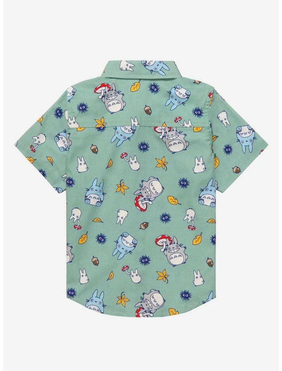 Toddler | * Our Universe Studio Ghibli My Neighbor Totoro Allover Print Toddler Woven Button-Up Boxlunch Exclusive