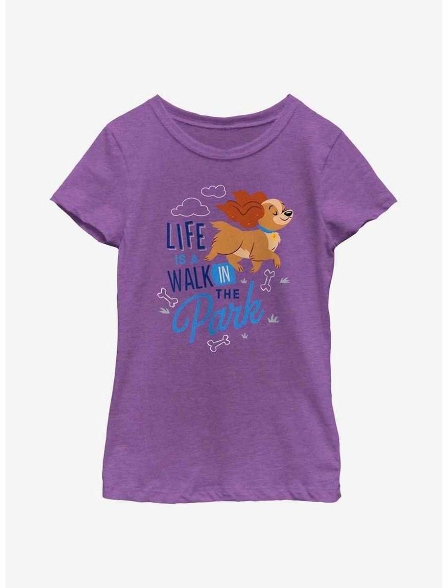 Youth | * Boxlunch Disney Lady And The Tramp Walk In The Park Youth Girls T-Shirt