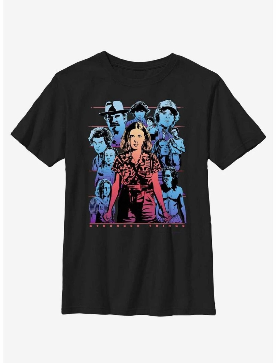 Youth | * Boxlunch Stranger Things Neon Group Youth T-Shirt