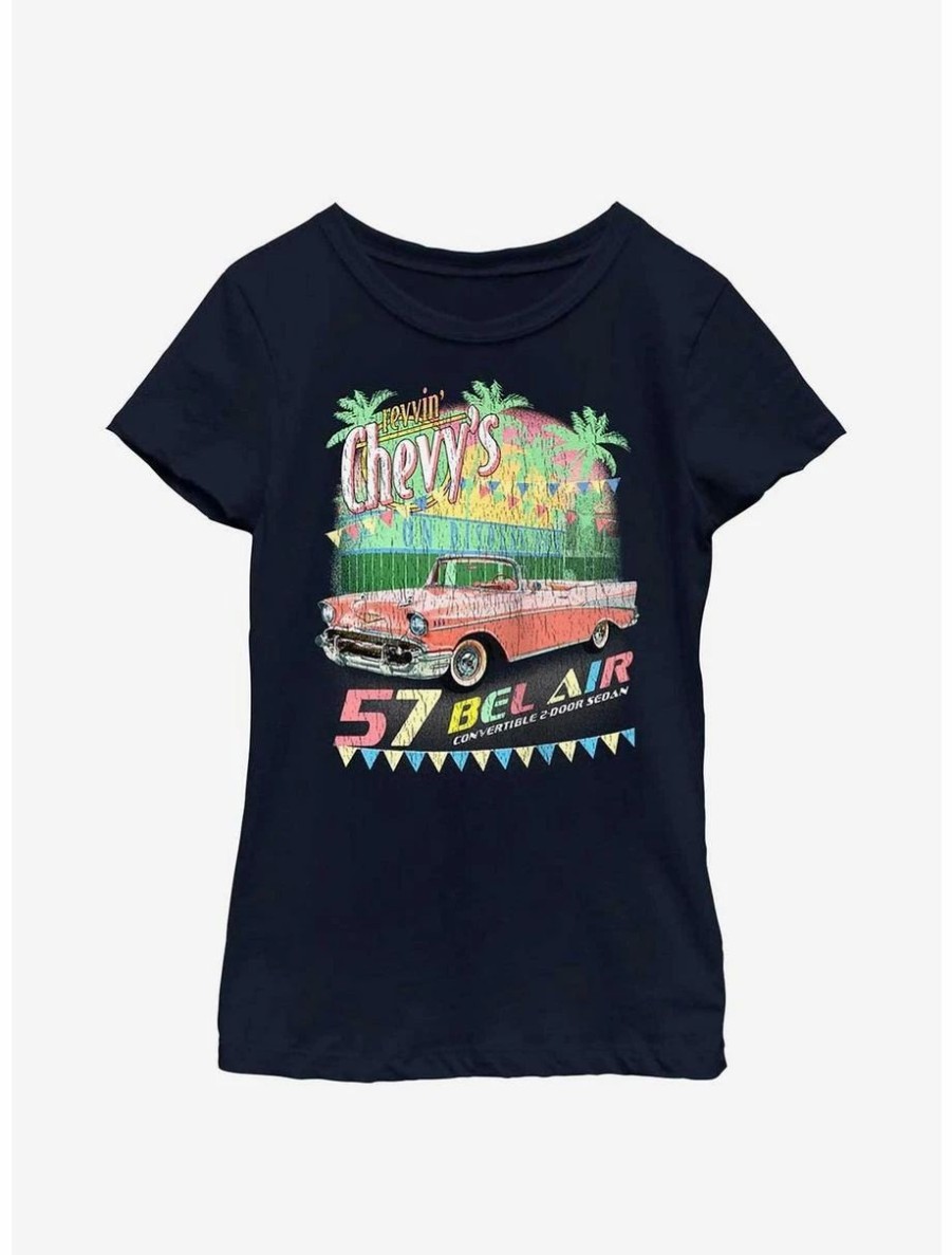 Youth | * Boxlunch General Motors Revvin' Chevy'S Bel Air Youth Girls T-Shirt