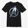 Youth | * Boxlunch Marvel Black Panther: Wakanda Forever Avengers Symbol Youth T-Shirt