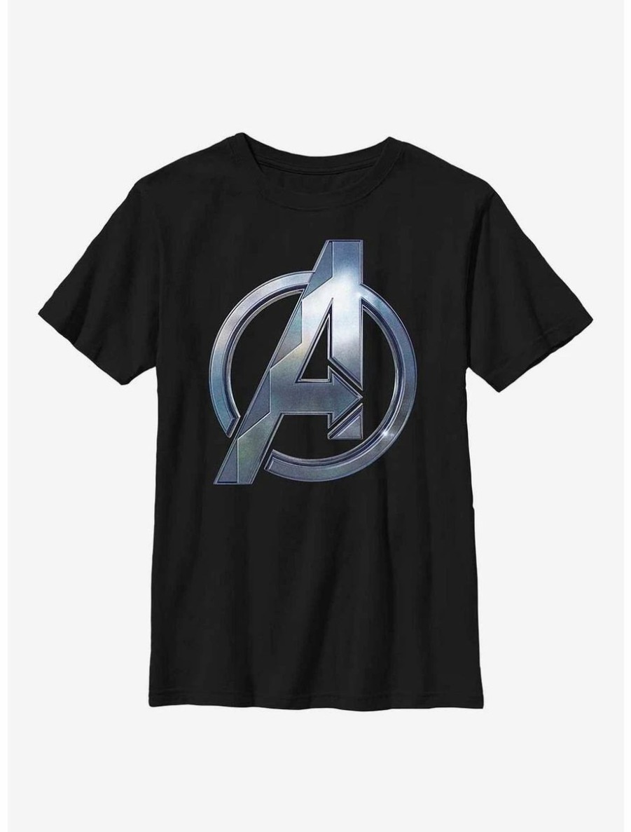 Youth | * Boxlunch Marvel Black Panther: Wakanda Forever Avengers Symbol Youth T-Shirt