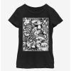 Youth | * Boxlunch Disney Alice In Wonderland Black Alice Poster Youth Girls T-Shirt