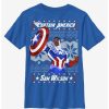 Youth | * Boxlunch Marvel Captain America Sam Wilson Ugly Christmas Youth T-Shirt