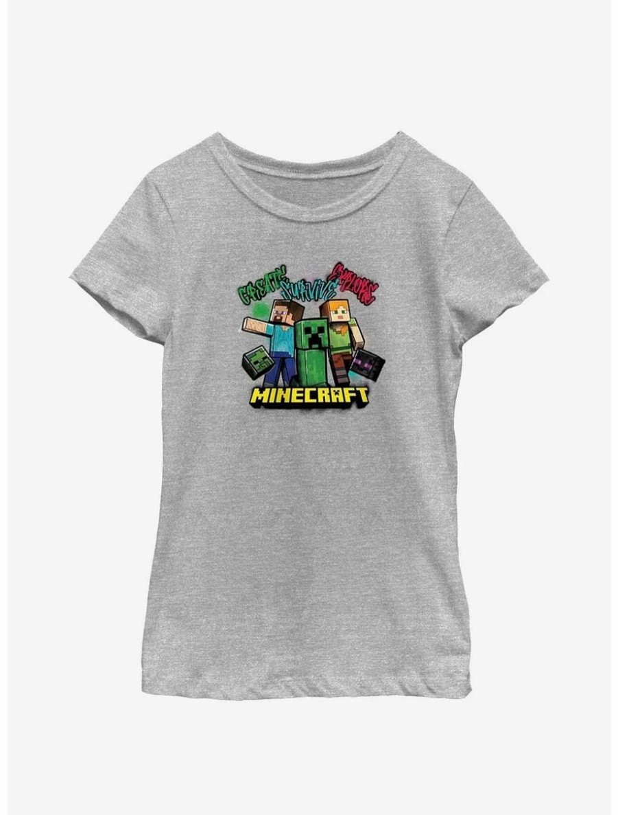 Youth | * Boxlunch Minecraft Survive Gang Youth Girls T-Shirt