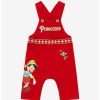 Infant | * Disney Pinocchio Jiminy Cricket & Pinocchio Overall Infant One-Piece Boxlunch Exclsuive