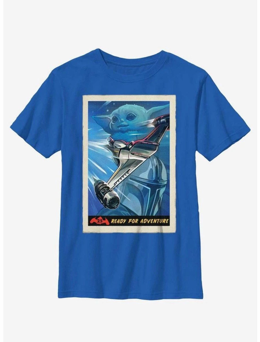 Youth | * Boxlunch Star Wars The Mandalorian N-1 Starfighter Ready For Adventure Poster Youth T-Shirt