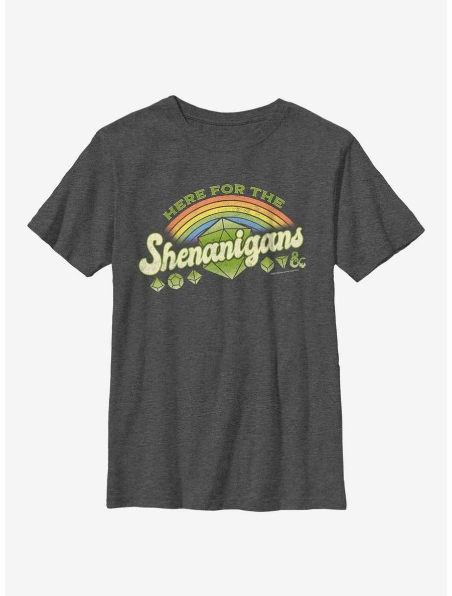 Youth | * Boxlunch Dungeons And Dragons Here For Shenanigans Youth T-Shirt