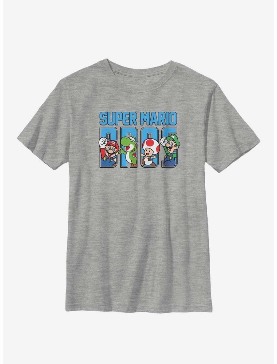 Youth | * Boxlunch Nintendo Mario Super Letter Fill Youth T-Shirt