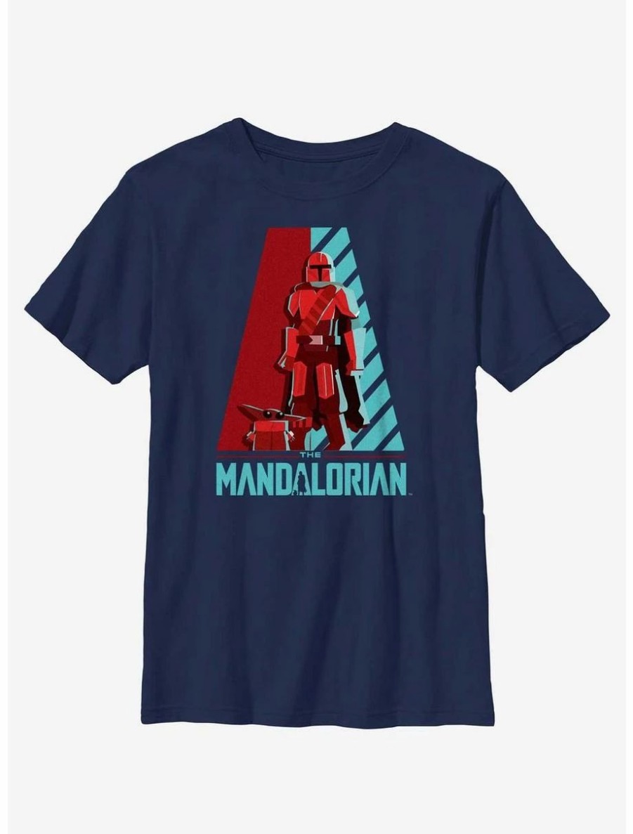 Youth | * Boxlunch Star Wars The Mandalorian Galaxy'S Heroes Logo Youth T-Shirt