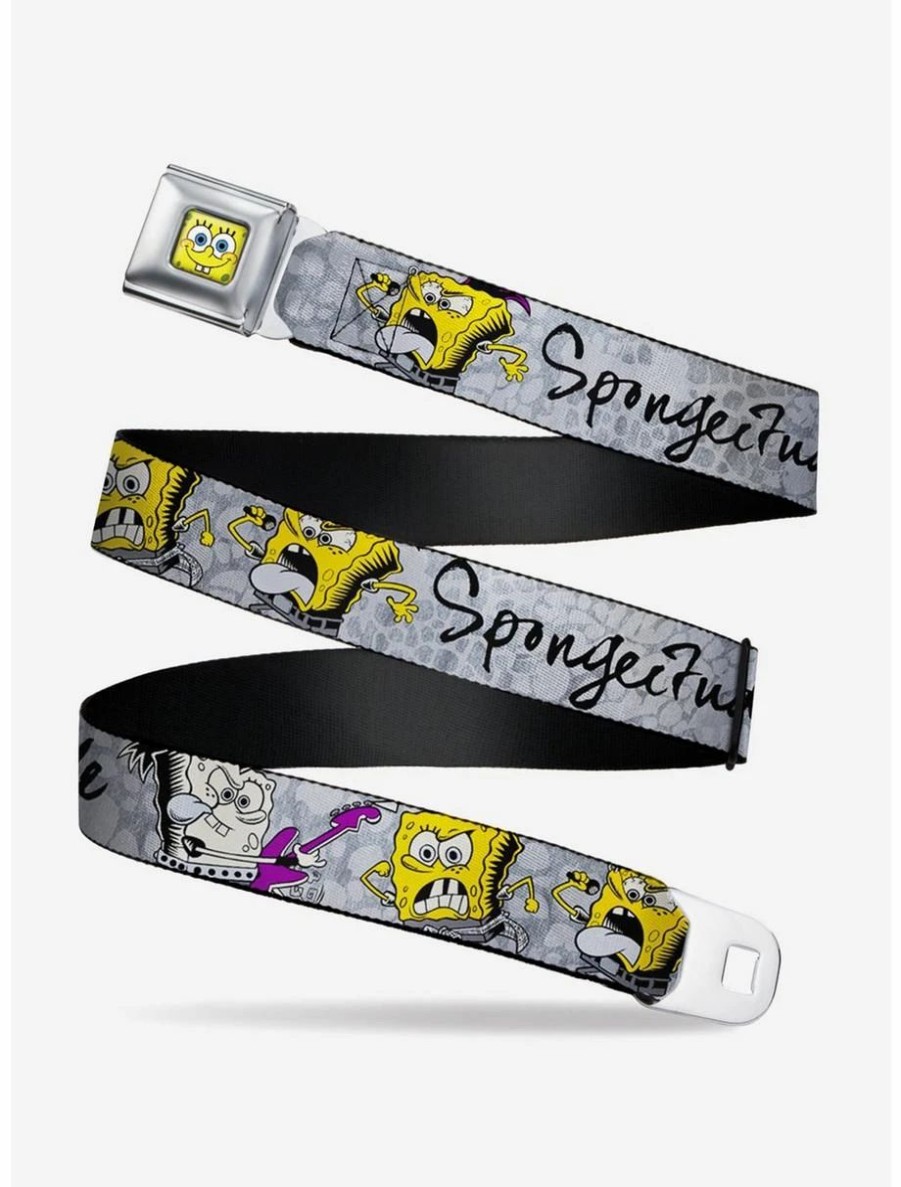 Accessories | * Boxlunch Spongebob Squarepants Poses Spongeitude Youth Seatbelt Belt