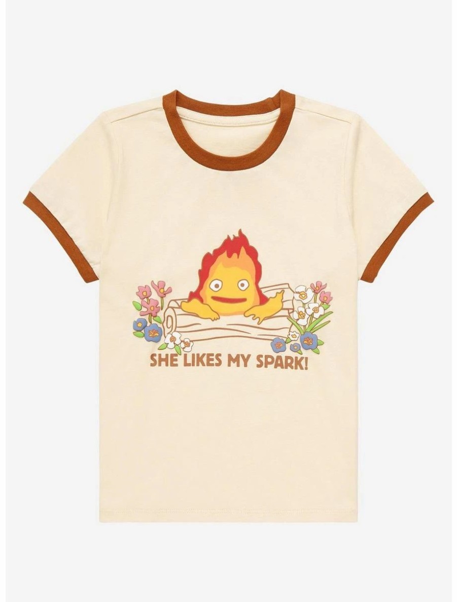 Toddler | * Studio Ghibli Howl'S Moving Castle Calcifer Spark Toddler Ringer T-Shirt Boxlunch Exclusive!