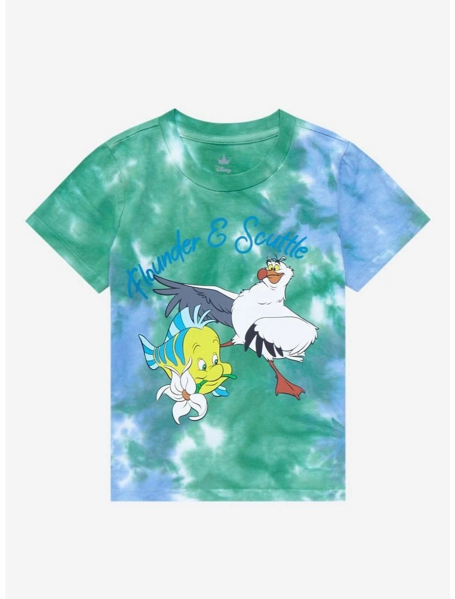 Toddler | * Disney The Little Mermaid Flounder & Scuttle Tie-Dye Toddler T-Shirt Boxlunch Exclusive