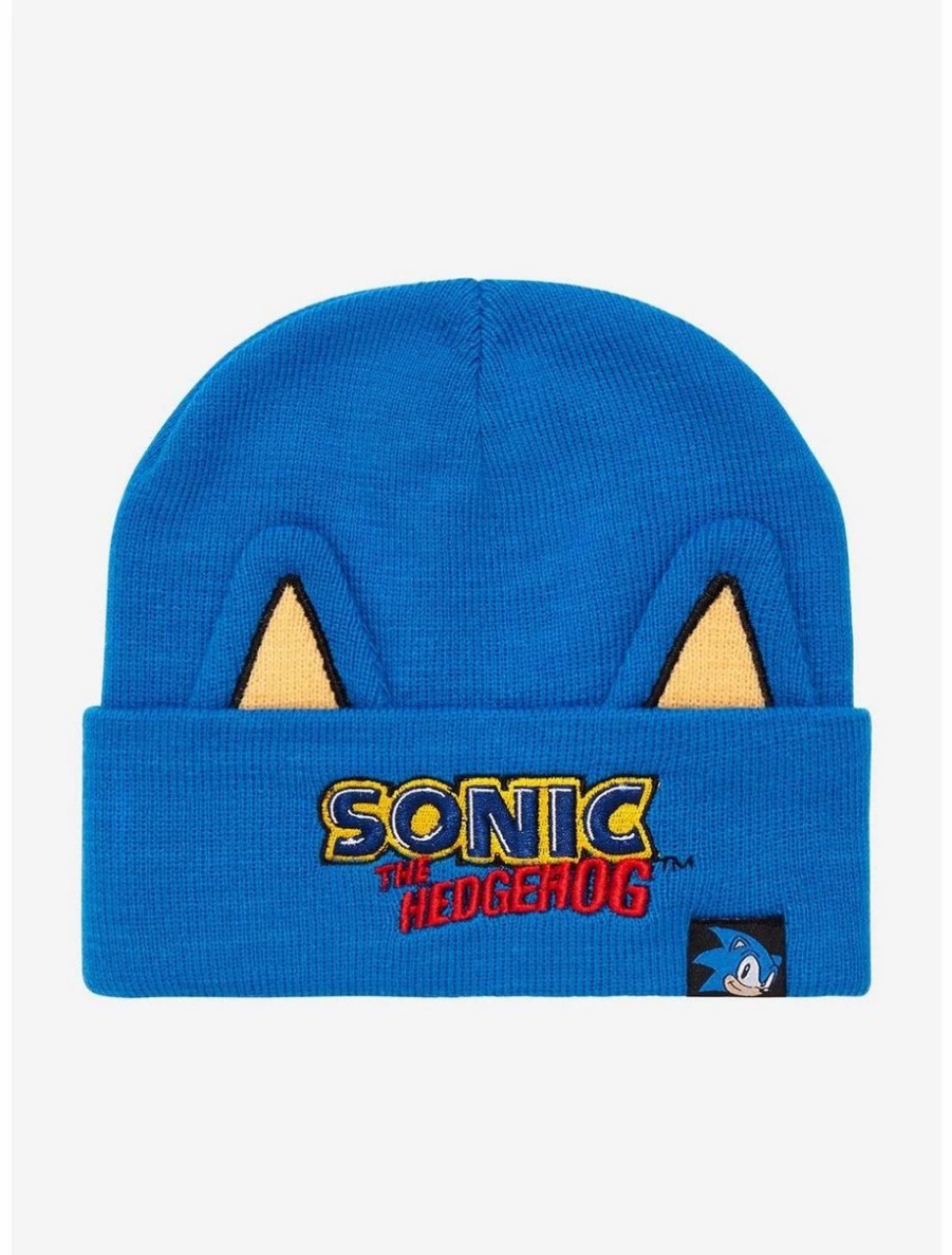 Accessories | * Sonic The Hedgehog Sonic Youth Cuff Beanie Boxlunch Exclusive