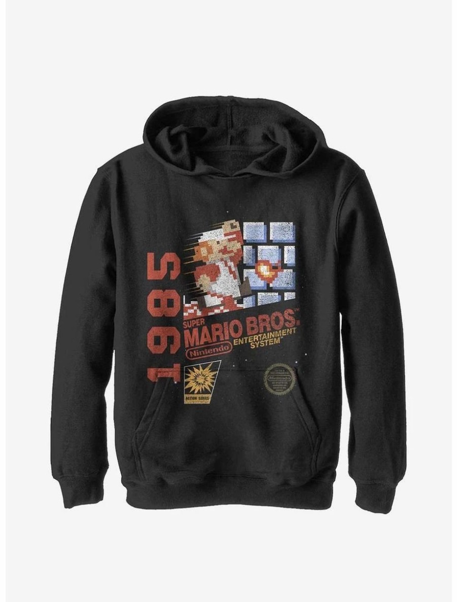 Youth | * Boxlunch Nintendo Mario 1985 Vintage Super Mario Bros. Youth Hoodie