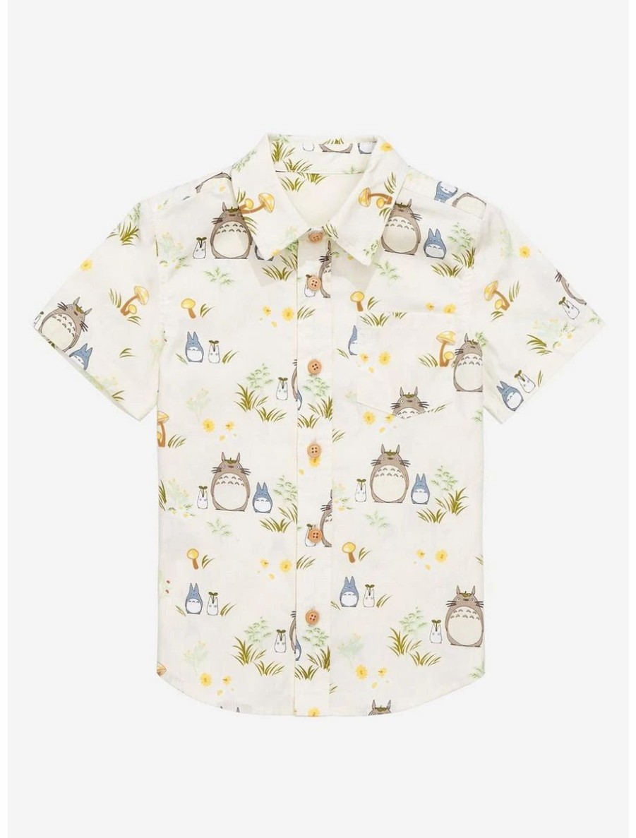 Toddler | * Studio Ghibli My Neighbor Totoro Forest Spirits & Flora Toddler Woven Button-Up Boxlunch Exclusive