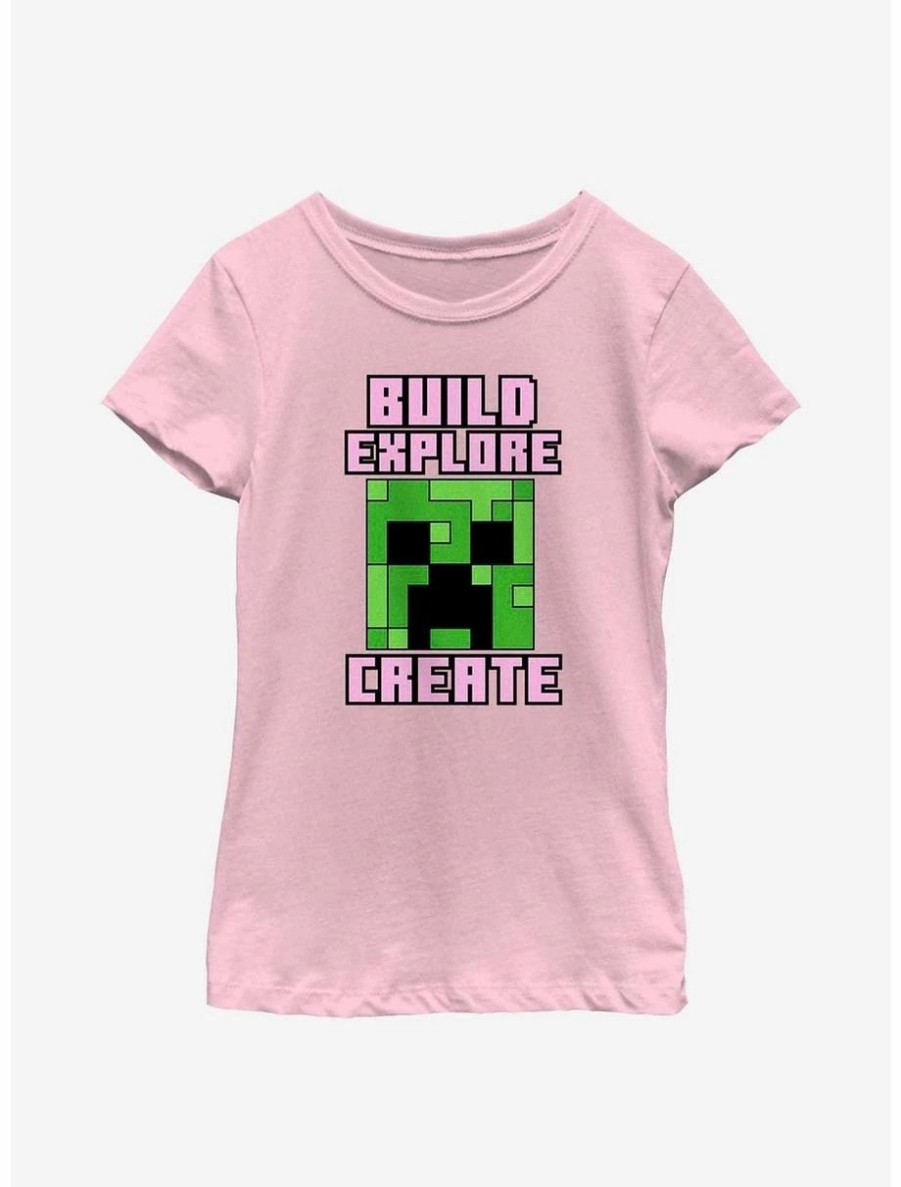 Youth | * Boxlunch Minecraft Creeper Create Youth Girls T-Shirt