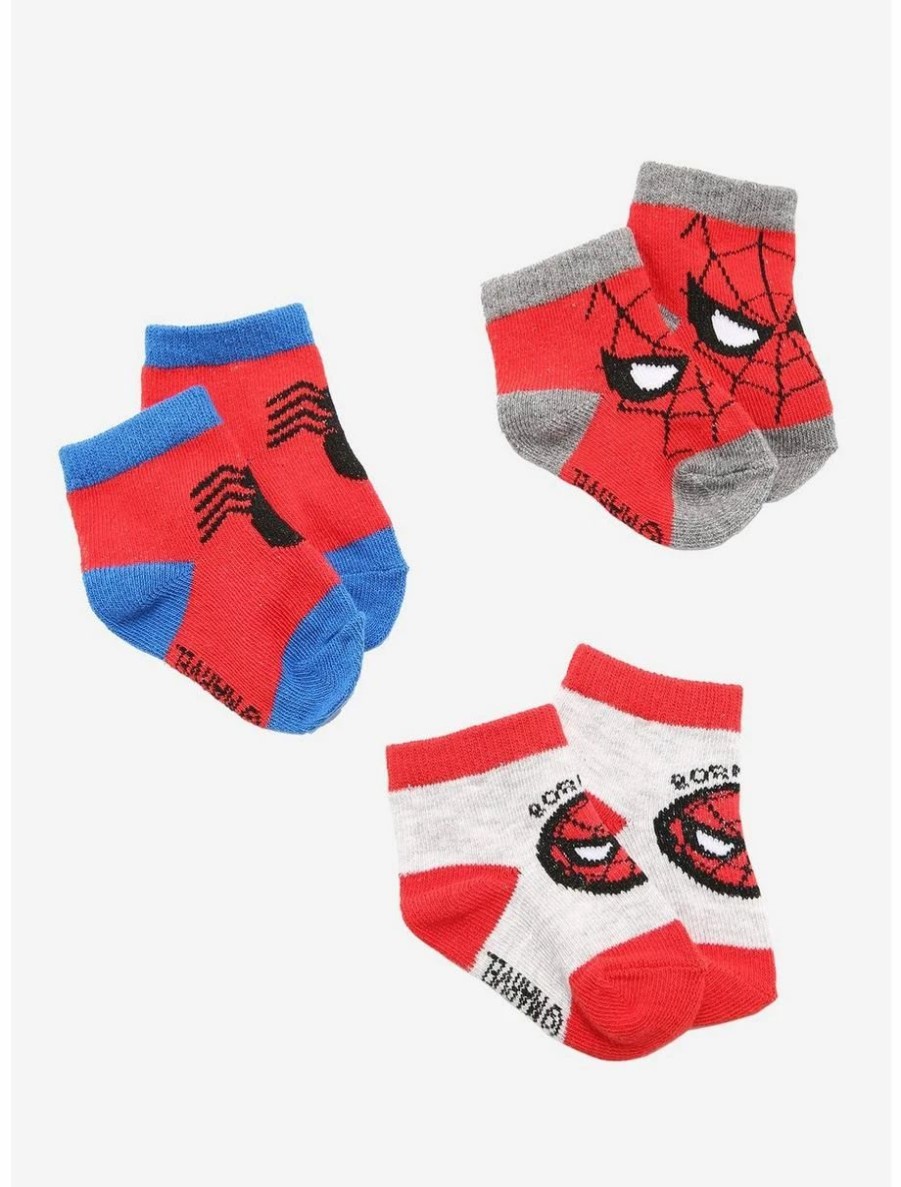 Accessories | * Spider-Man Face & Logo Infant Sock Set Boxlunch Exclusive