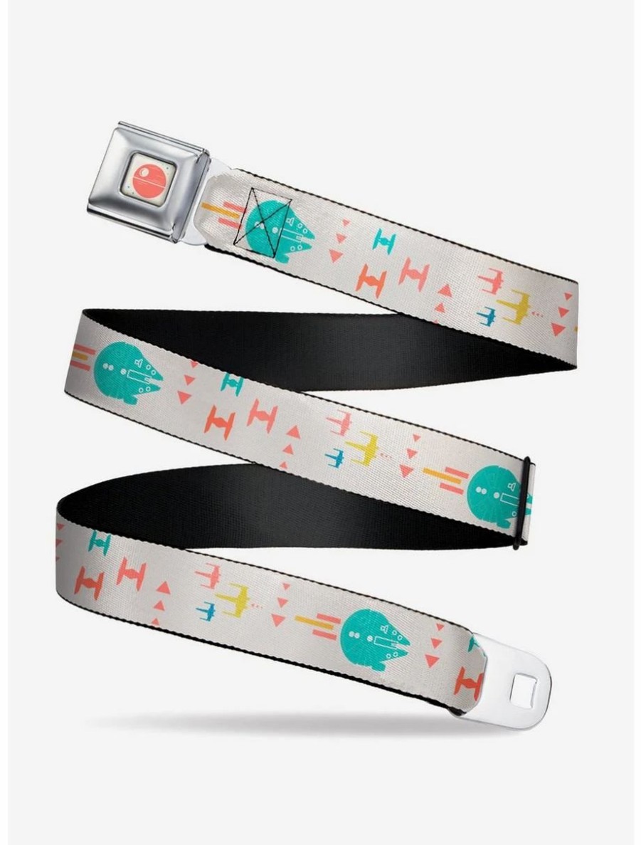 Accessories | * Boxlunch Star Wars Millenium Falcon Tie Fighters X Wing Starfighters Youth Seatbelt Belt