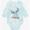 Infant | * Boxlunch Disney Lilo & Stitch Ohana Tie-Dye Long Sleeve Infant One-Piece