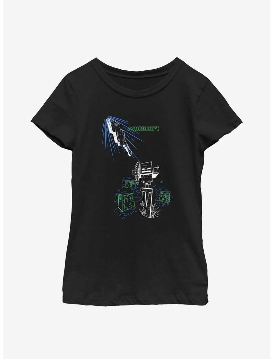 Youth | * Boxlunch Minecraft Skeleton Shot Youth Girls T-Shirt