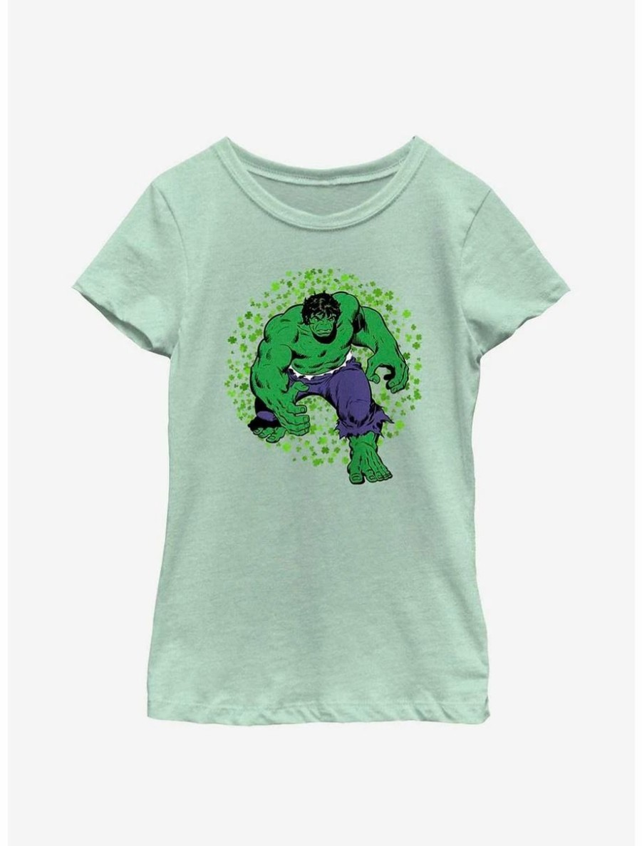 Youth | * Boxlunch Marvel Shamrock Hulk Youth Girls T-Shirt