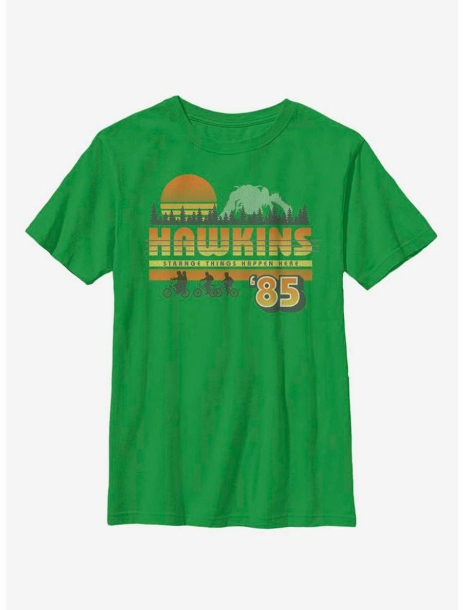 Youth | * Boxlunch Stranger Things Hawkins Vintage Sunsnet Youth T-Shirt