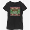 Youth | * Boxlunch Marvel Guardians Of The Galaxy Ugly Christmas Sweater Pattern Holiday Special Youth Girls T-Shirt