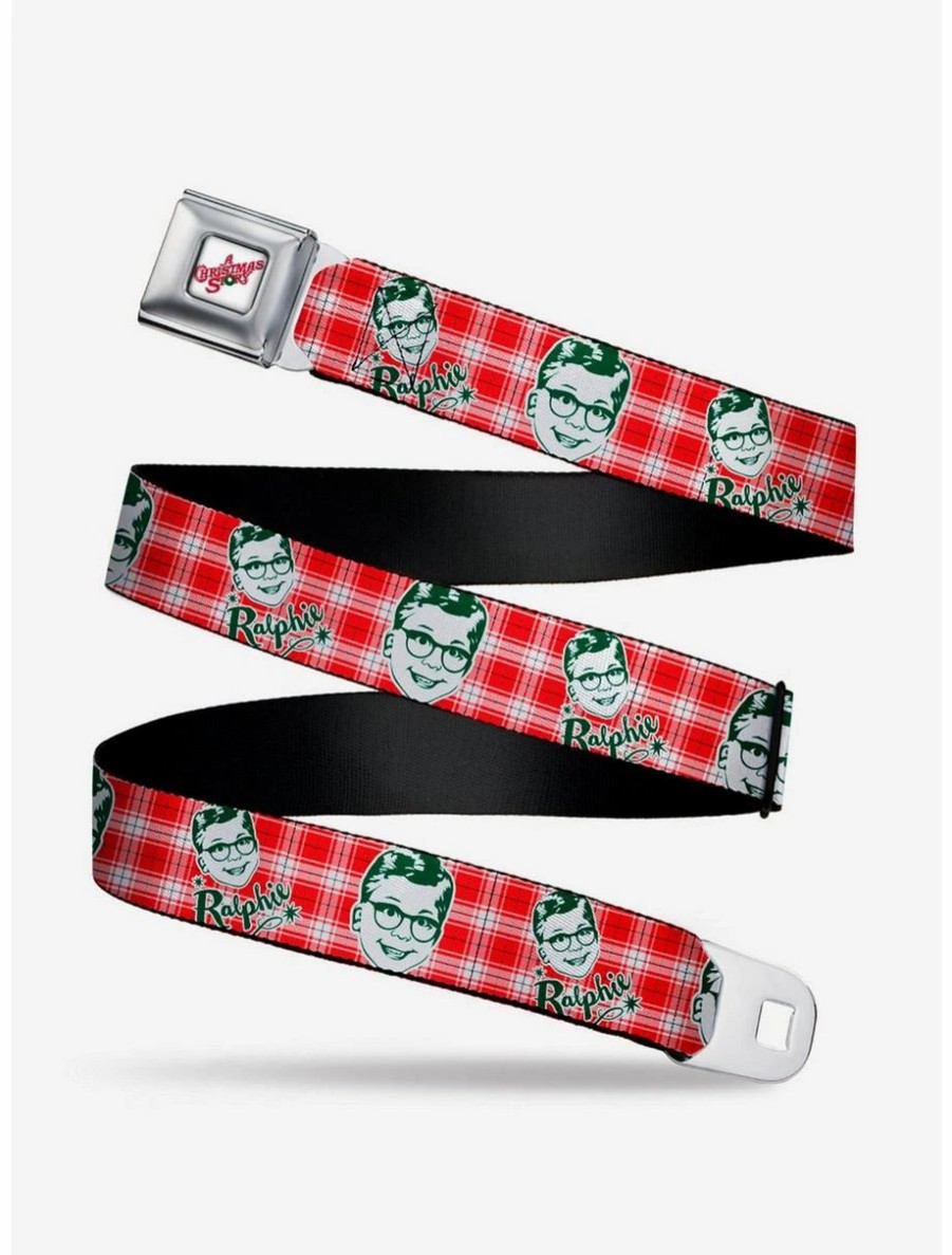 Accessories | * Boxlunch A Christmas Story Ralphie Plaid Youth Seatbelt Belt