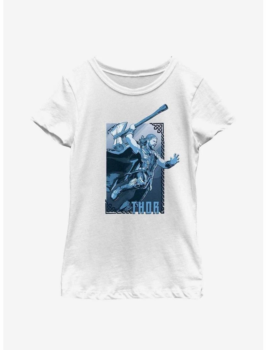 Youth | * Boxlunch Marvel Thor: Love And Thunder Axe Leap Hero Youth Girls T-Shirt