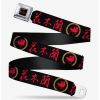 Accessories | * Boxlunch Disney Mulan Chinese Characters And Horse Silhouette Youth Seatbelt Belt