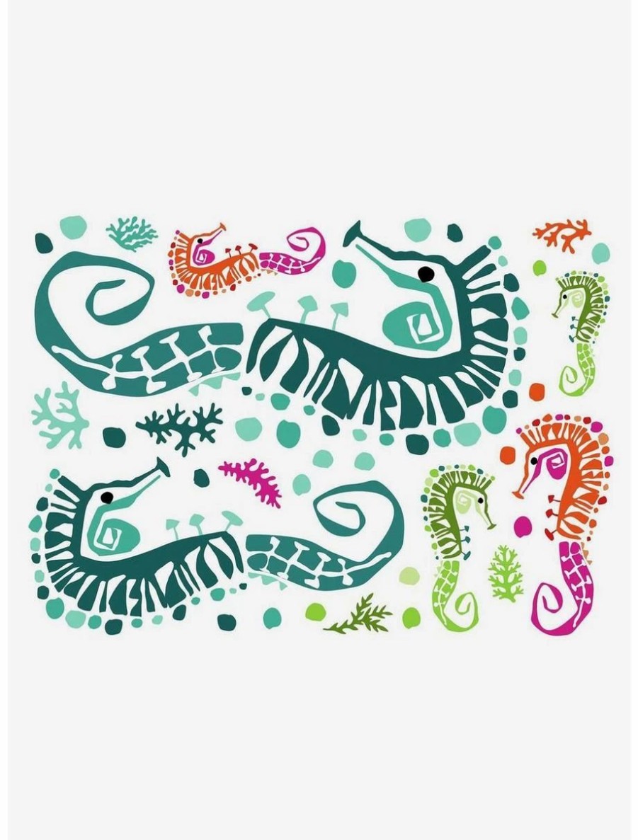 Accessories | * Boxlunch Seahorse Peel & Stick Giant Wall Decals