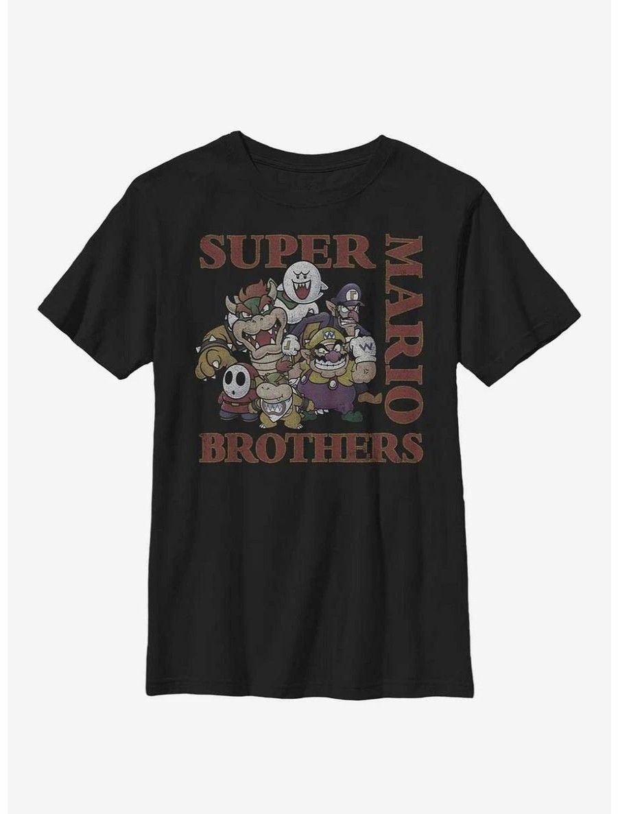 Youth | * Boxlunch Nintendo Mario Vintage Baddies And Brothers Youth T-Shirt