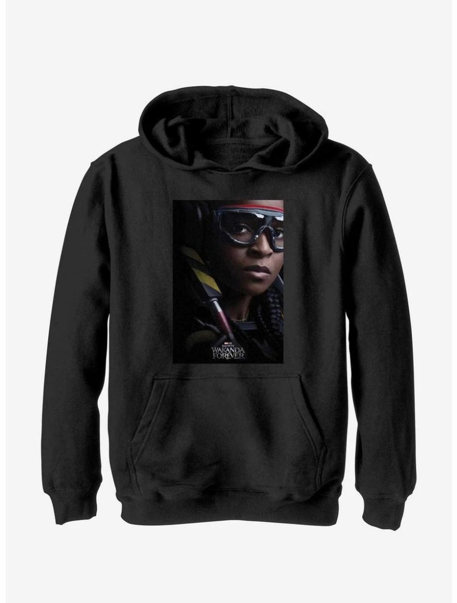 Youth | * Boxlunch Marvel Black Panther: Wakanda Forever Iron Heart Movie Poster Youth Hoodie