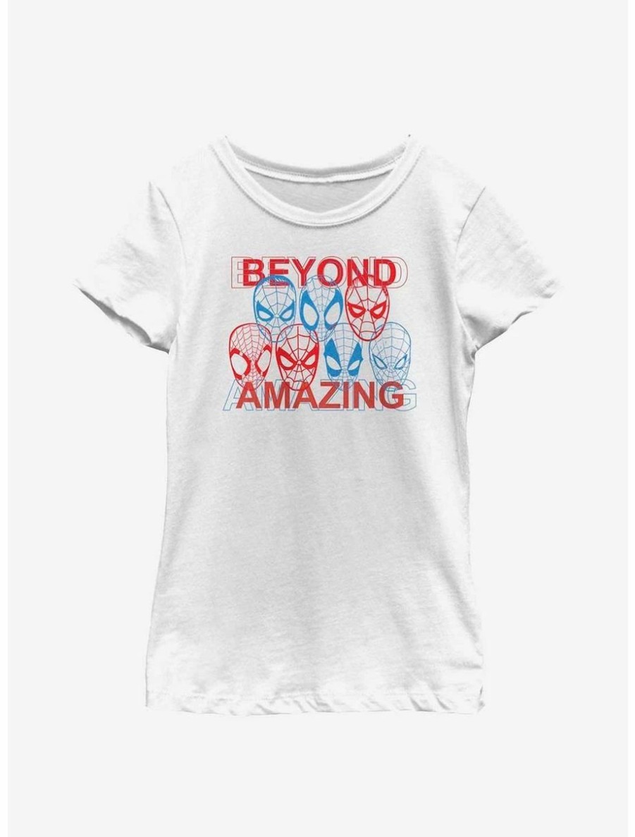 Youth | * Boxlunch Marvel Spider-Man Beyond Amazing Faces Youth Girls T-Shirt