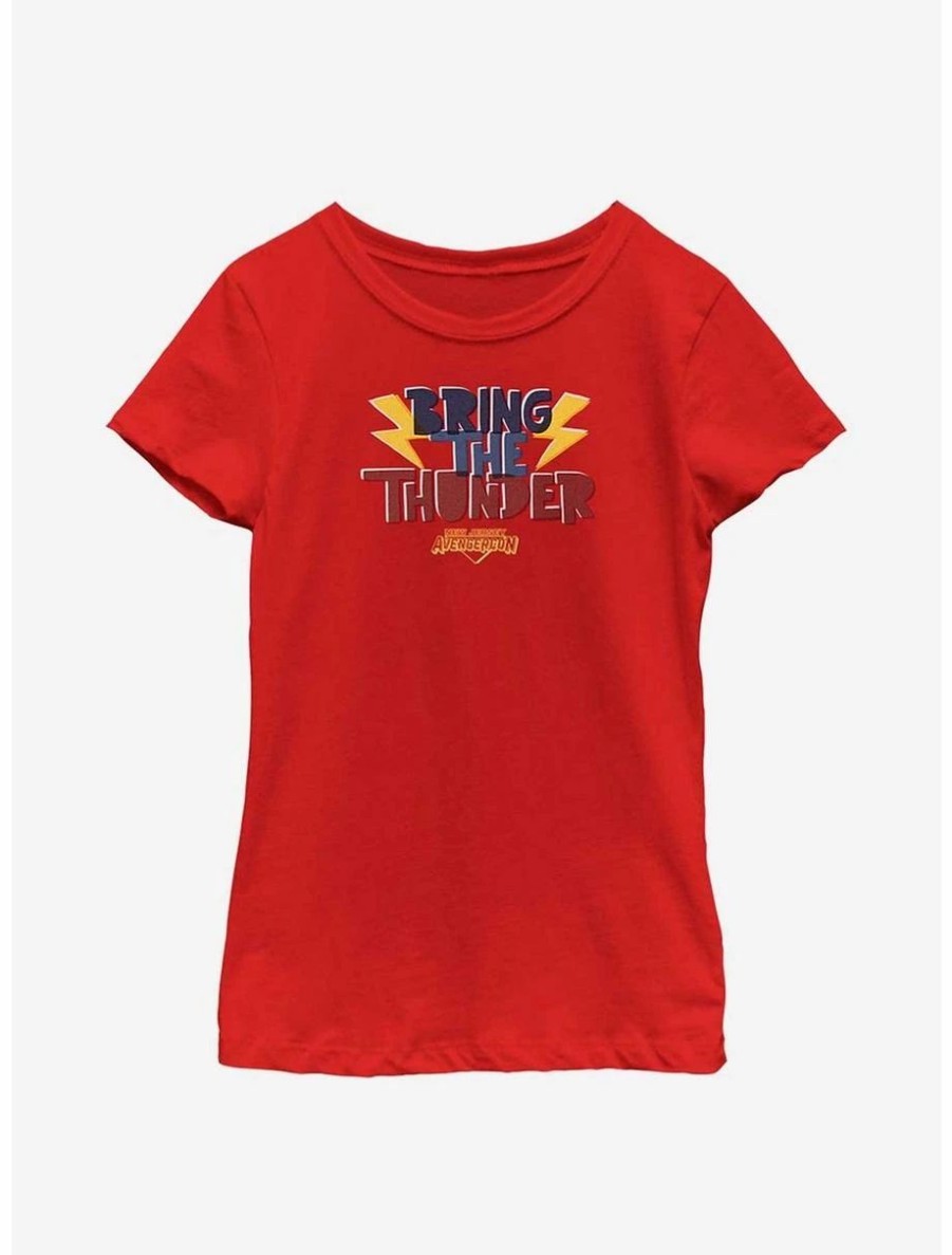 Youth | * Boxlunch Marvel Ms. Marvel Bring Thunder Avengercon Youth Girls T-Shirt